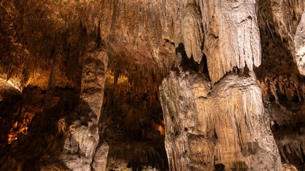 Stunning stalactite formations inside Damlatas Cave on Alanya city tour