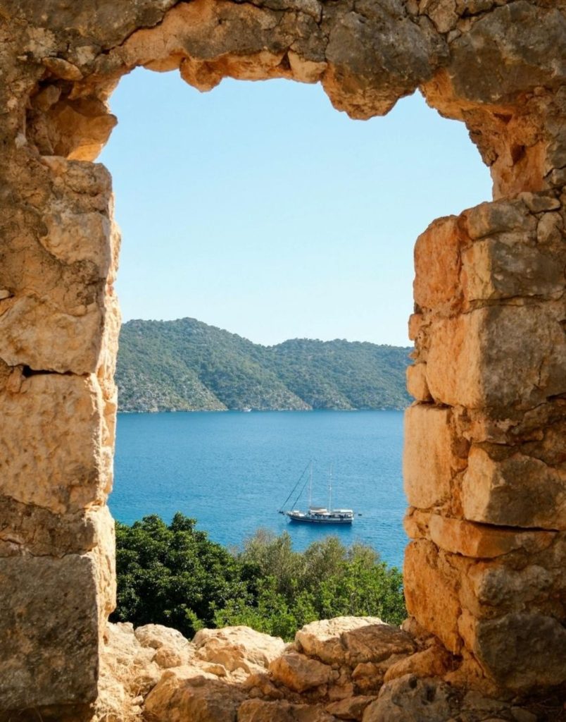 Ancient frescoes inside St Nicholas Church in Demre during Demre Myra Kekova Tour from Antalya