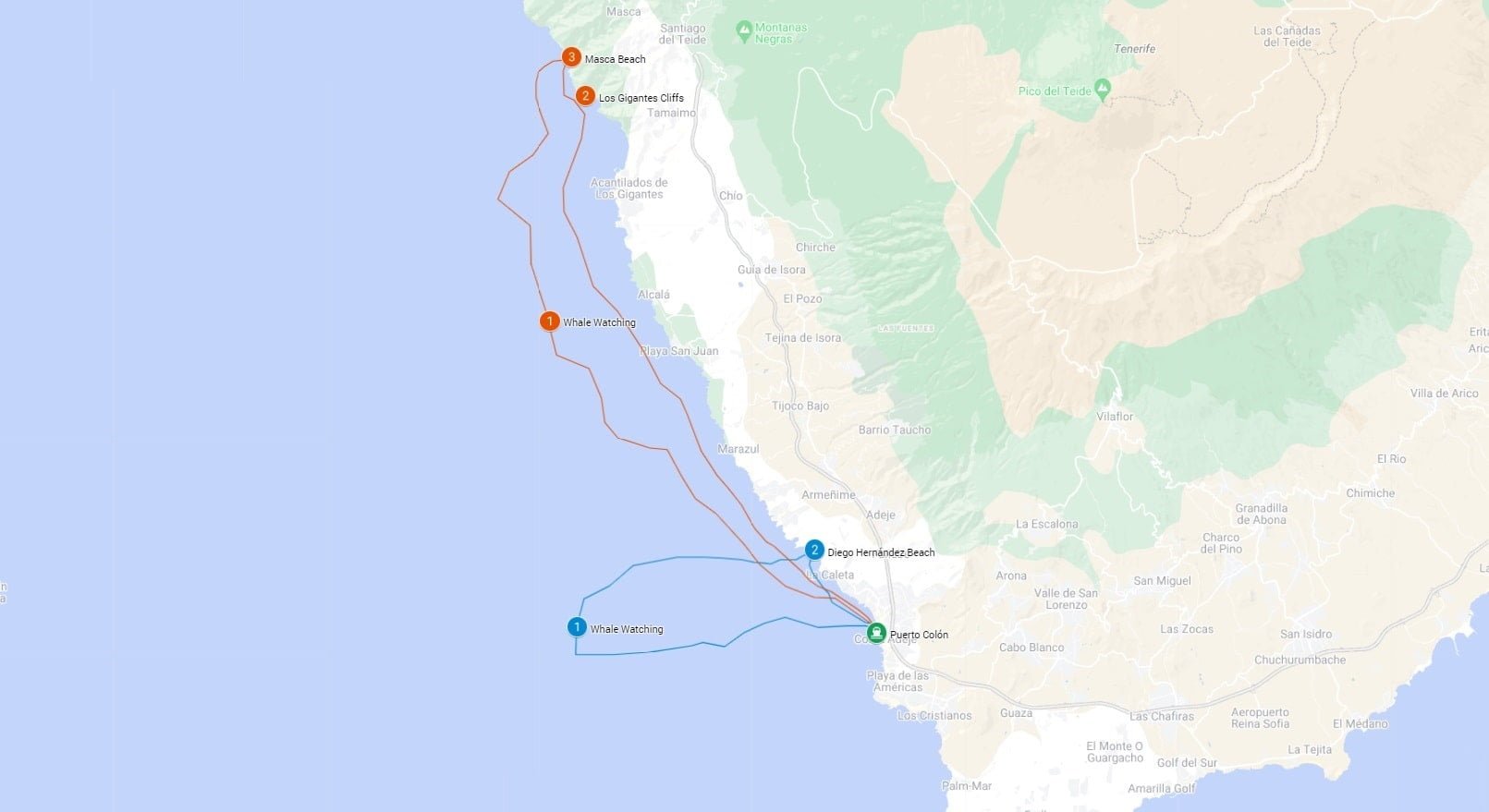 Catamaran Tour Routes