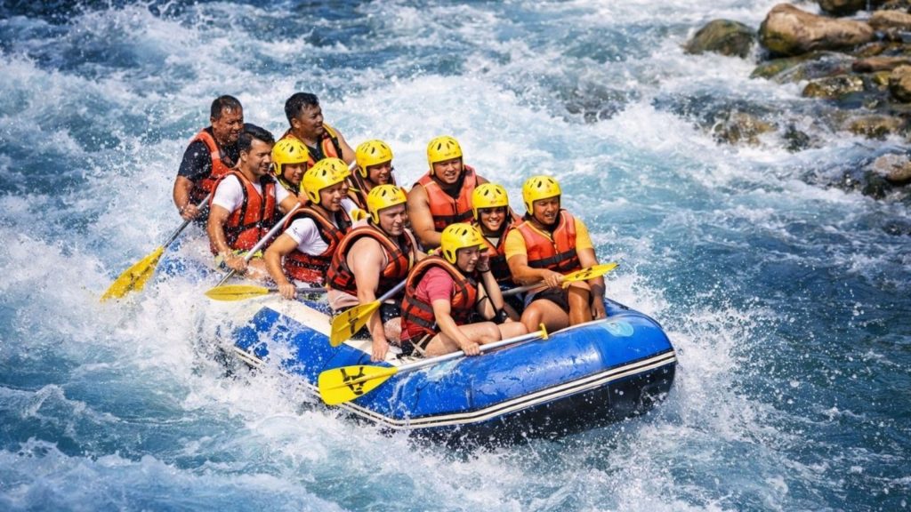 Antalya Quad Safari and Rafting Tour white water rafting on Koprulu Canyon rapids
