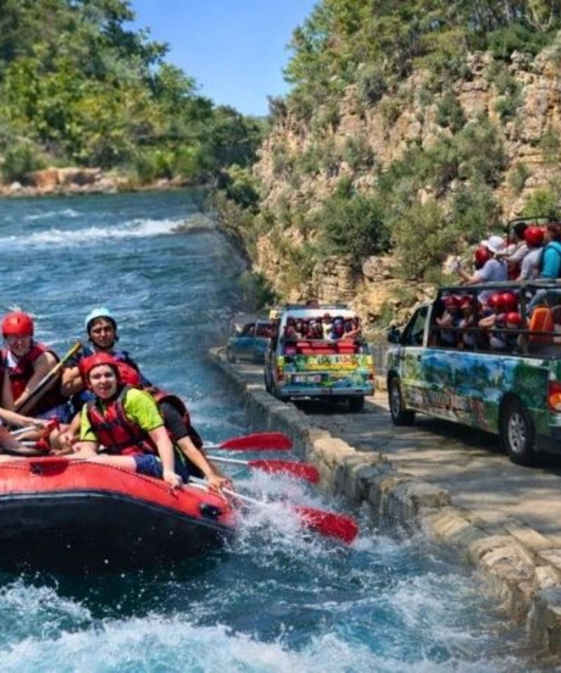 Antalya Rafting and Jeep Safari Tour full day adventure combo with two activities