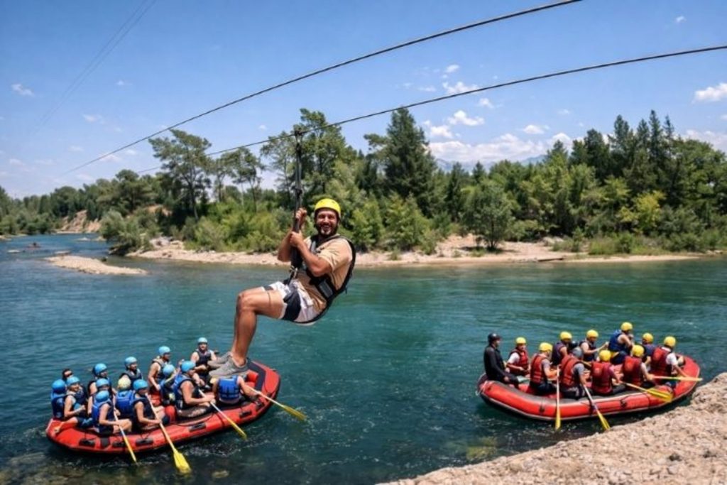Antalya Rafting + Zipline Tour Feature