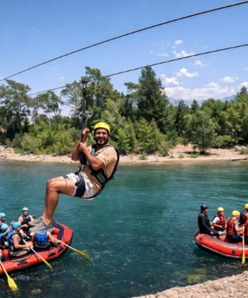 Antalya Rafting + Zipline Tour Feature