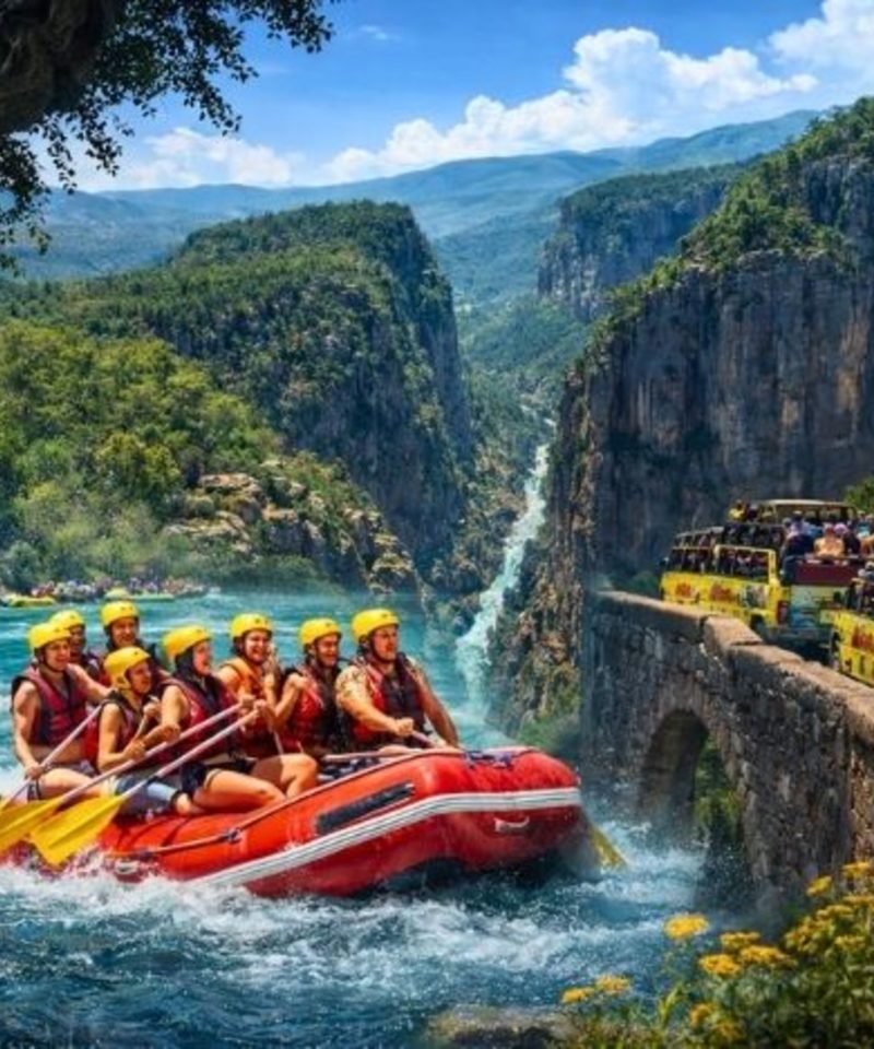 Antalya Tazı Canyon +Jeep Safari +Rafting Tour Feature