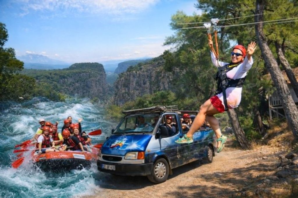 Antalya Tazı Canyon +Jeep Safari+Zipline+Rafting Tour Feature